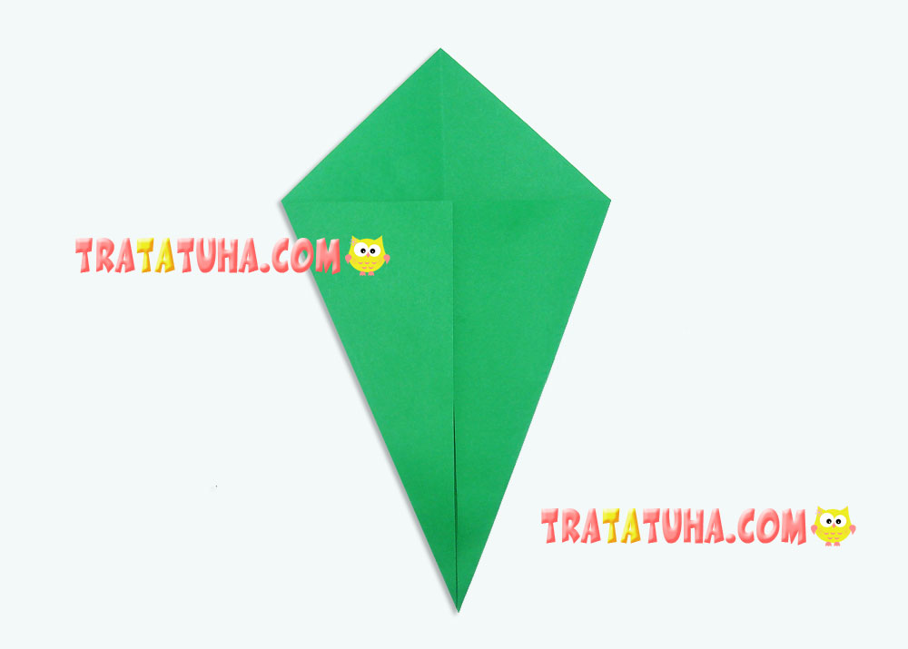 Origami tulip for kids