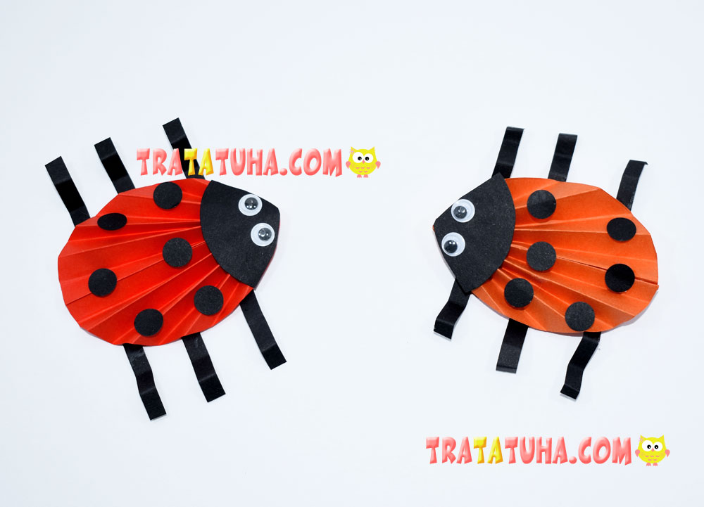 Ladybug of Accordion Paper