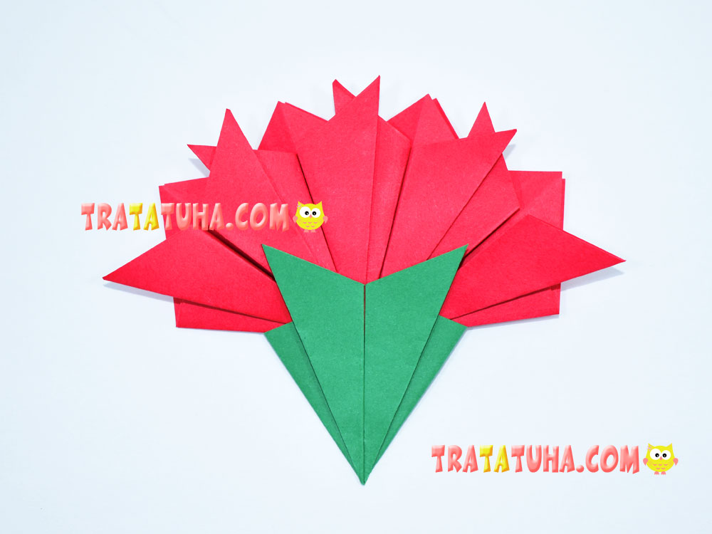Origami Carnation