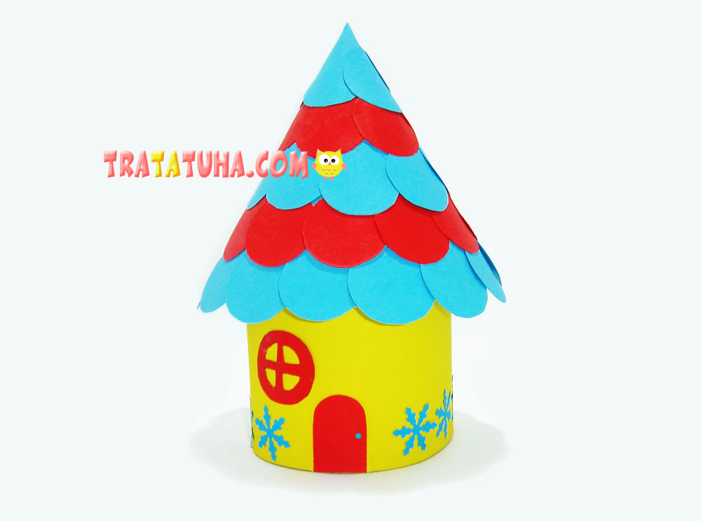 Little fairy-tale paper house 