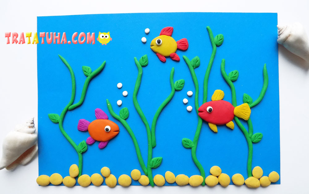 Clay Painting Fish for Kids