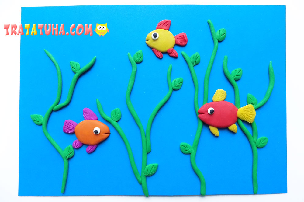 Clay Painting Fish for Kids