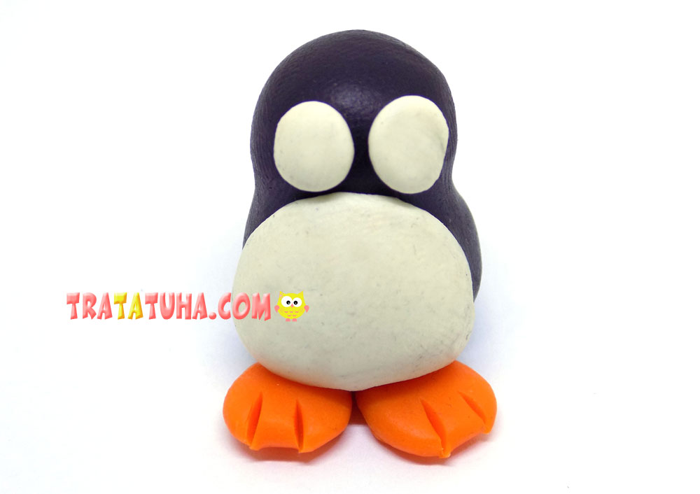 Clay Penguin for Kids Step by Step