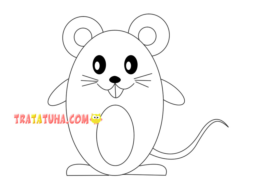How to Draw a Mouse for Kids