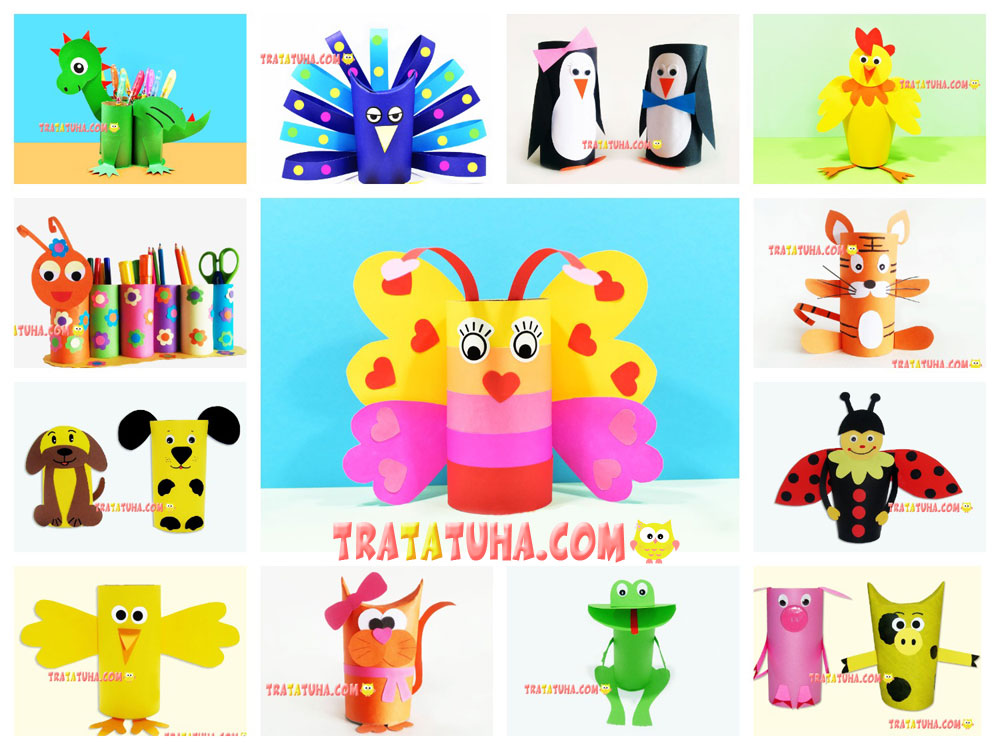 20+ Easy Toilet Paper Roll Crafts — Step by Step for Kids