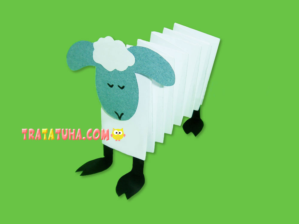 Accordion Paper Sheep