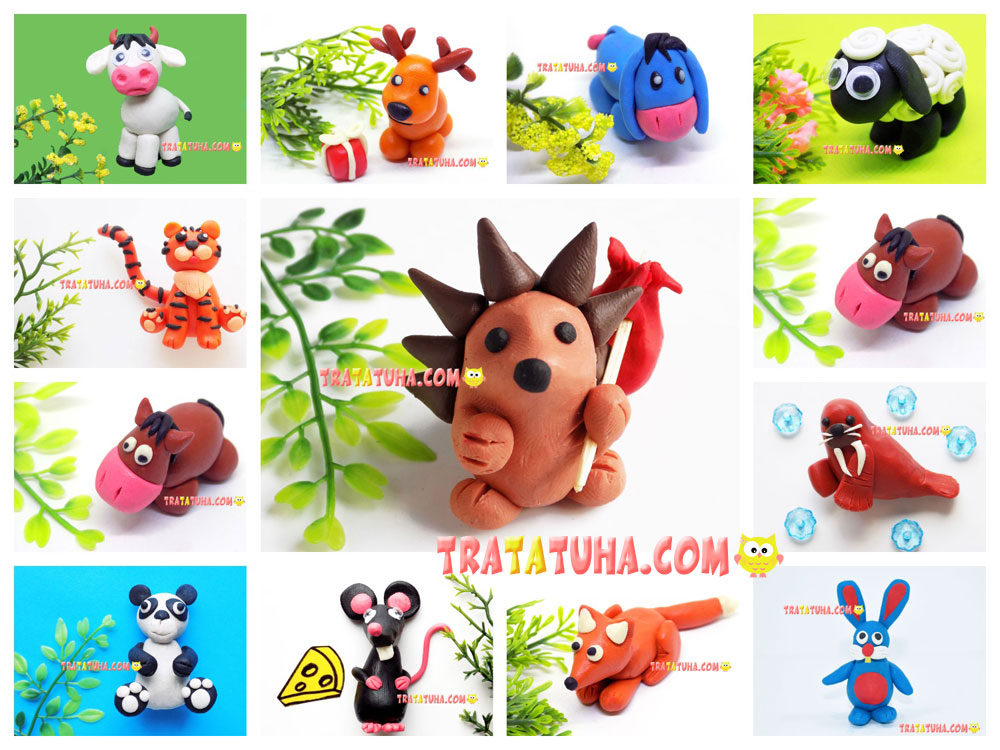 Clay Animals for Kids — Step by Step Ideas with Photos