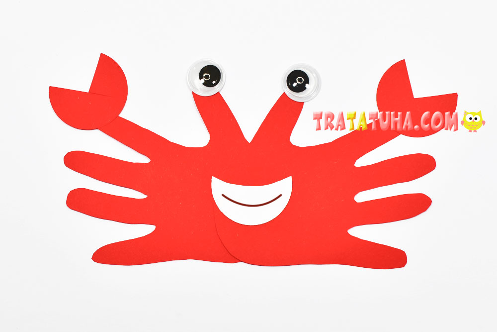 Handprint Crab Craft