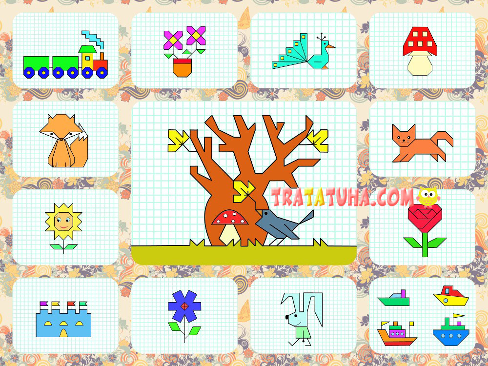 Graph Paper Drawings for Kids