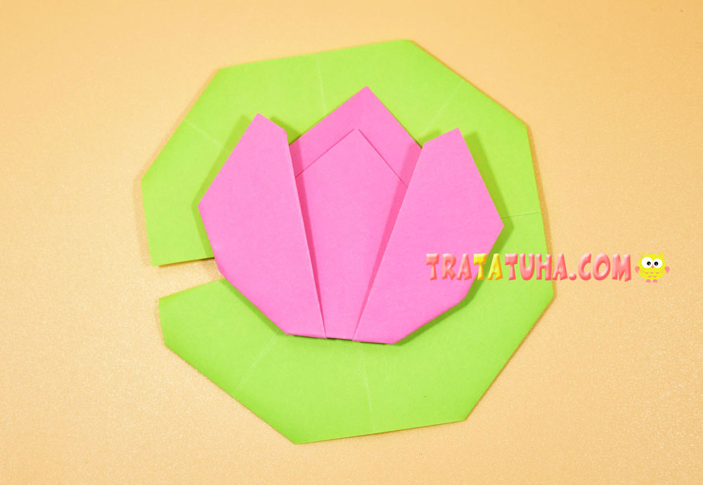 Origami Lotus Flower — the Easiest Way for Kids