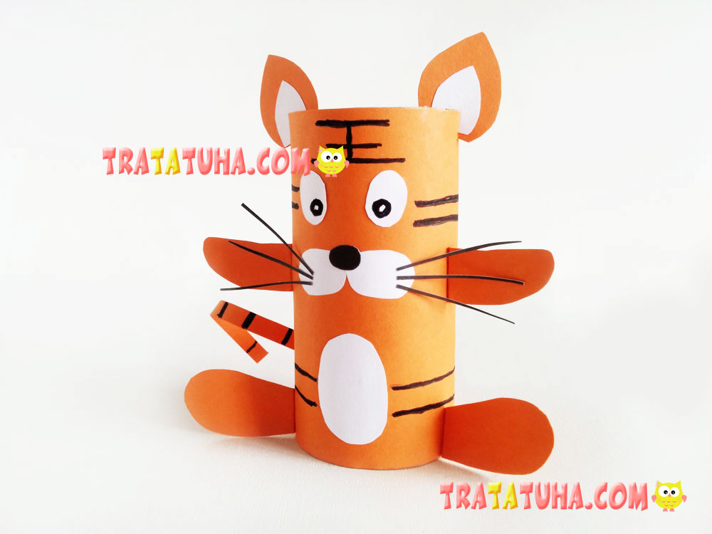 Toilet Paper Roll Tiger
