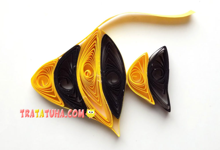Quilling Fish (angelfish) Step by Step