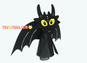Dragon Toothless Papercraft for Kids