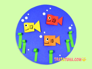 3D Paper Fish Craft for Kids