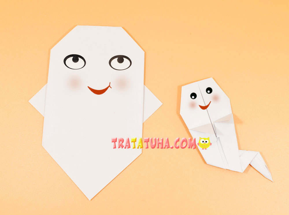 easy origami ghost