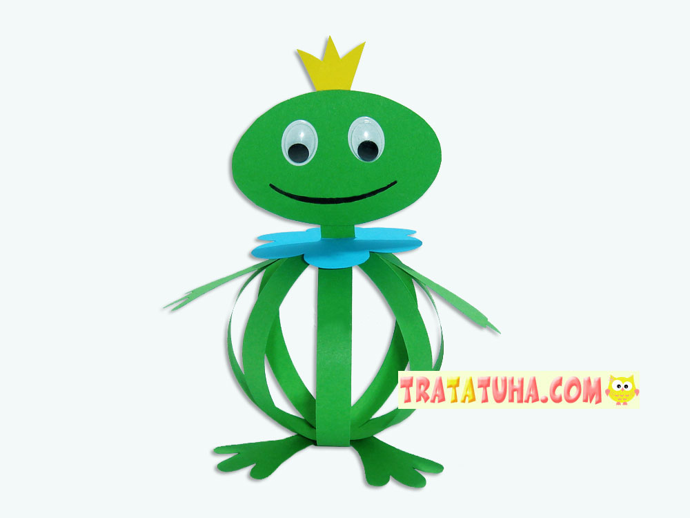 Paper Strips Frog Craft