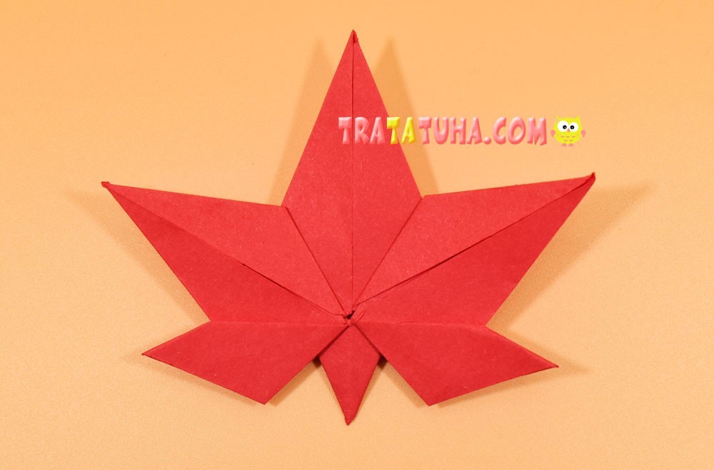 How to Fold an Origami Maple Leaf