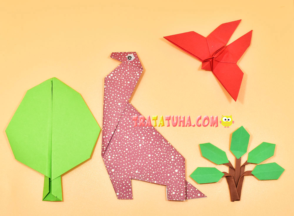 How to Make an Origami Dinosaur