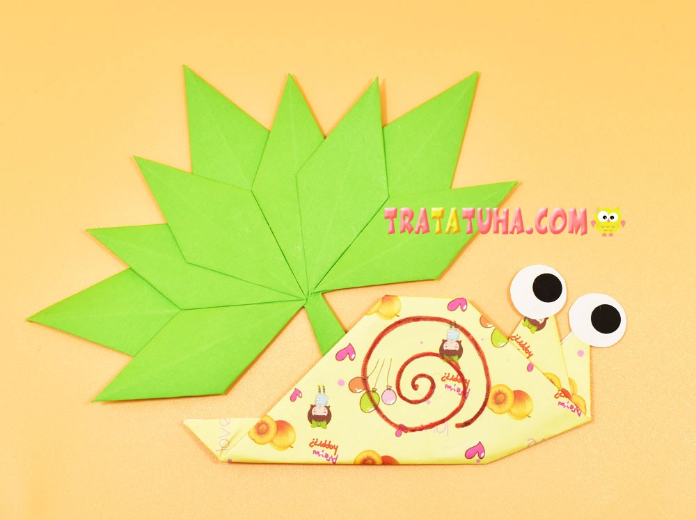 How to Make an Origami Snail