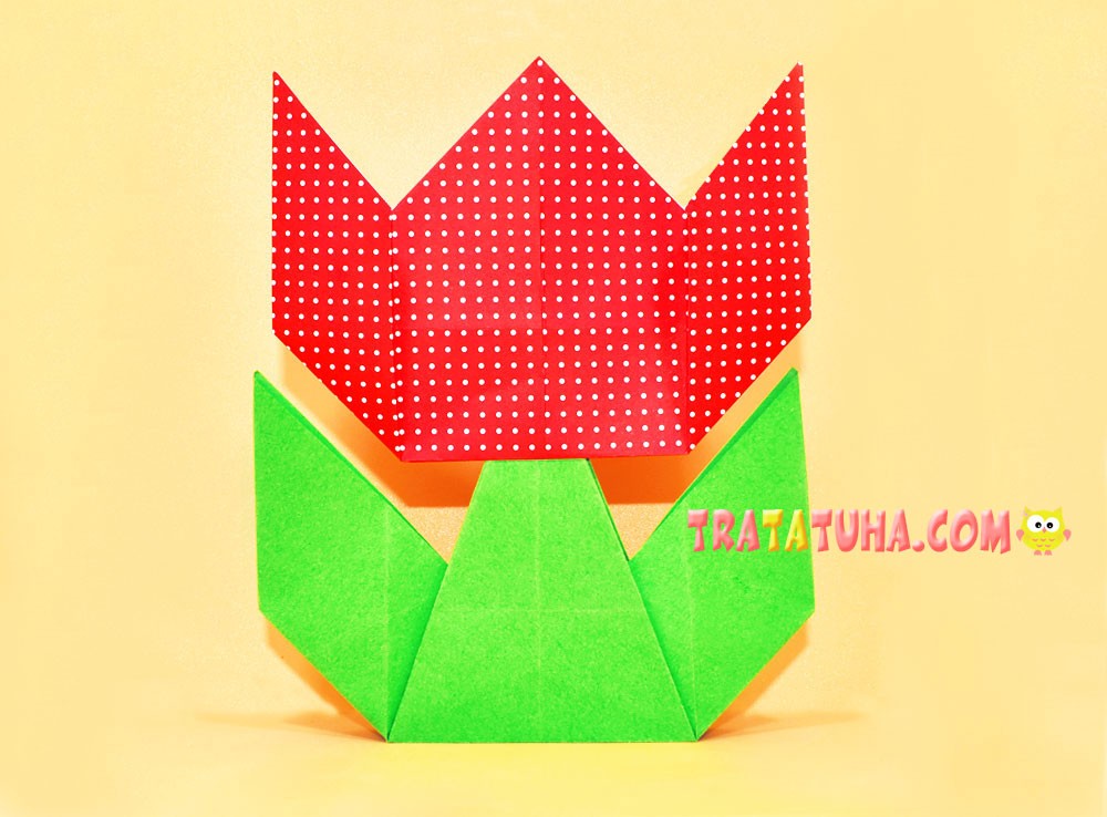 How to Make an Origami Tulip