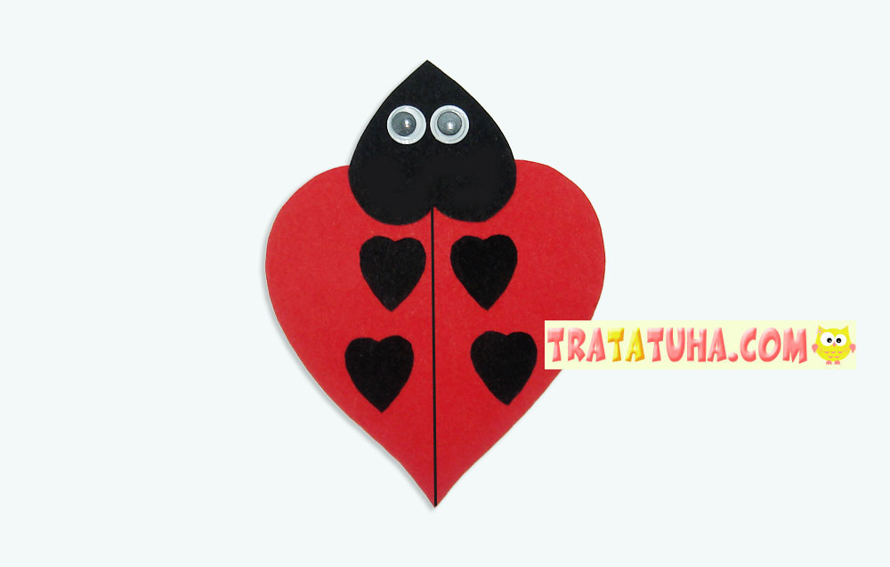 Heart Ladybug Craft