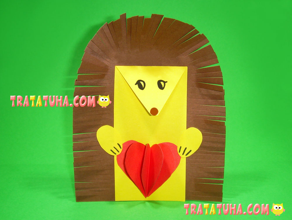 Hedgehog Valentine Craft