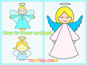 How to Draw an Angel — Step by Step Lessons for Kids