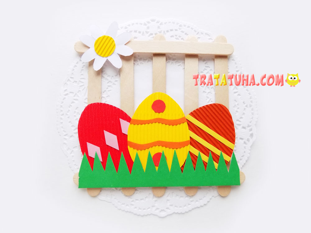 Popsicle Stick Easter Craft