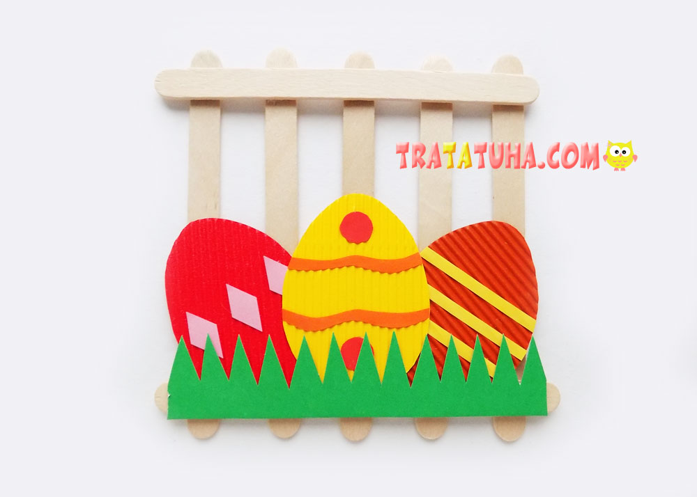 Popsicle Stick Easter Craft
