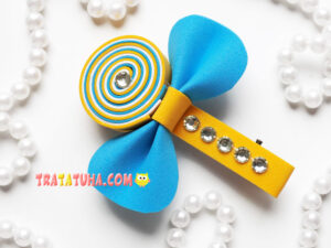 Foam Lollipop Hair Clip Craft
