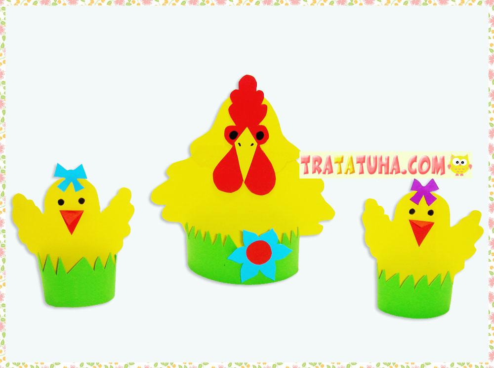 Paper Hen and Chick Craft