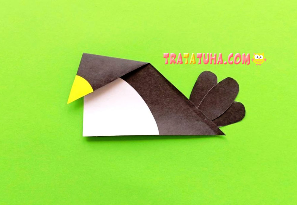 Magpie Craft from Paper and Clay