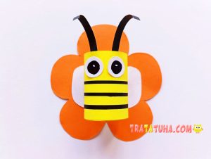 Bee on a Flower Paper Craft