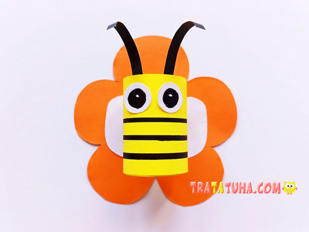 Bee on a Flower Paper Craft