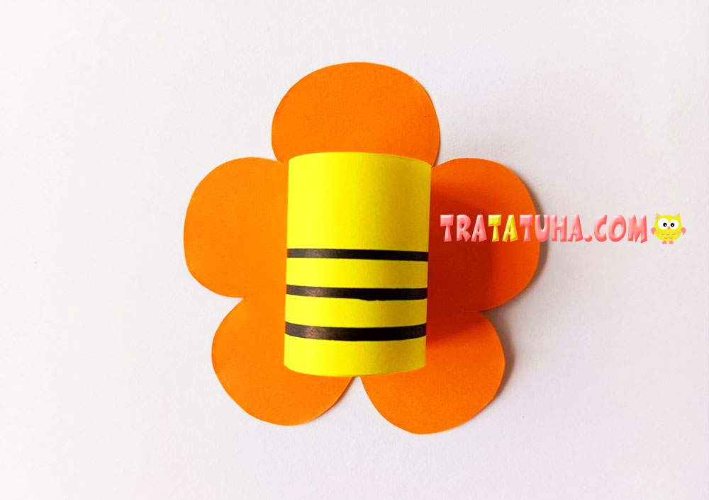 Bee on a Flower Paper Craft