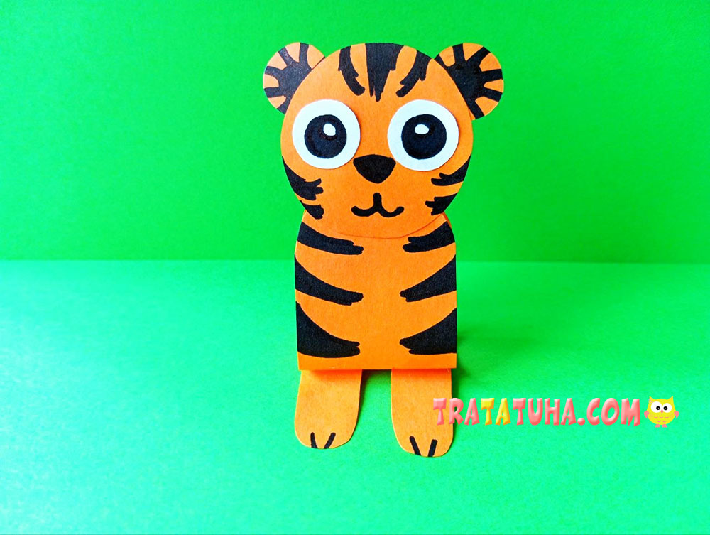 Tiger Craft from Colored Paper