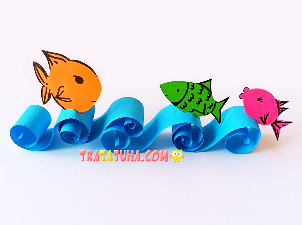 Fish Craft on Paper Waves