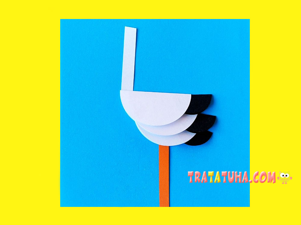 Paper Circle Stork Craft for Kids
