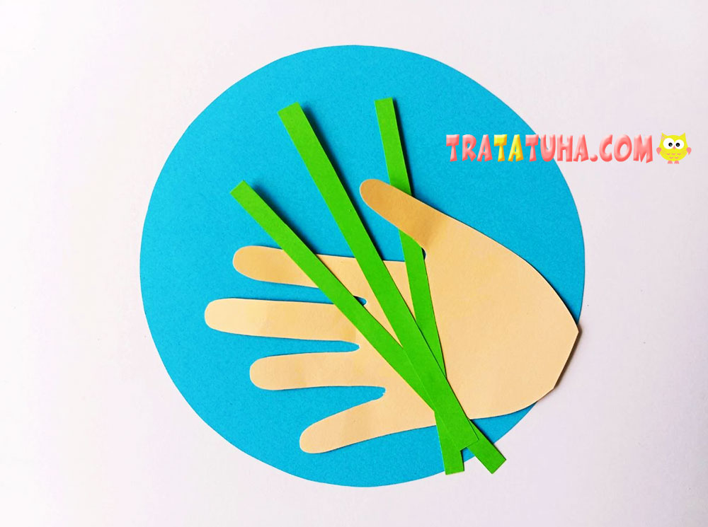 Tulips in a Hand Craft
