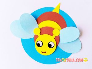 Bee Craft Made from Paper Circles