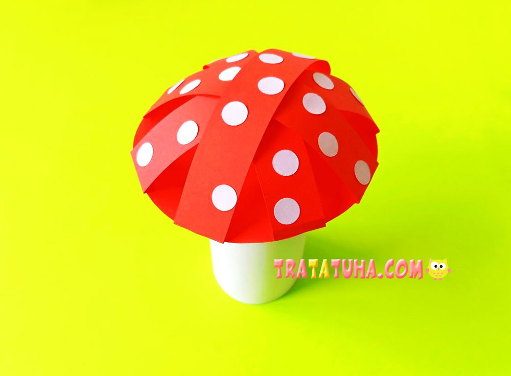 Toilet Paper Roll Fly Agaric Mushroom Craft