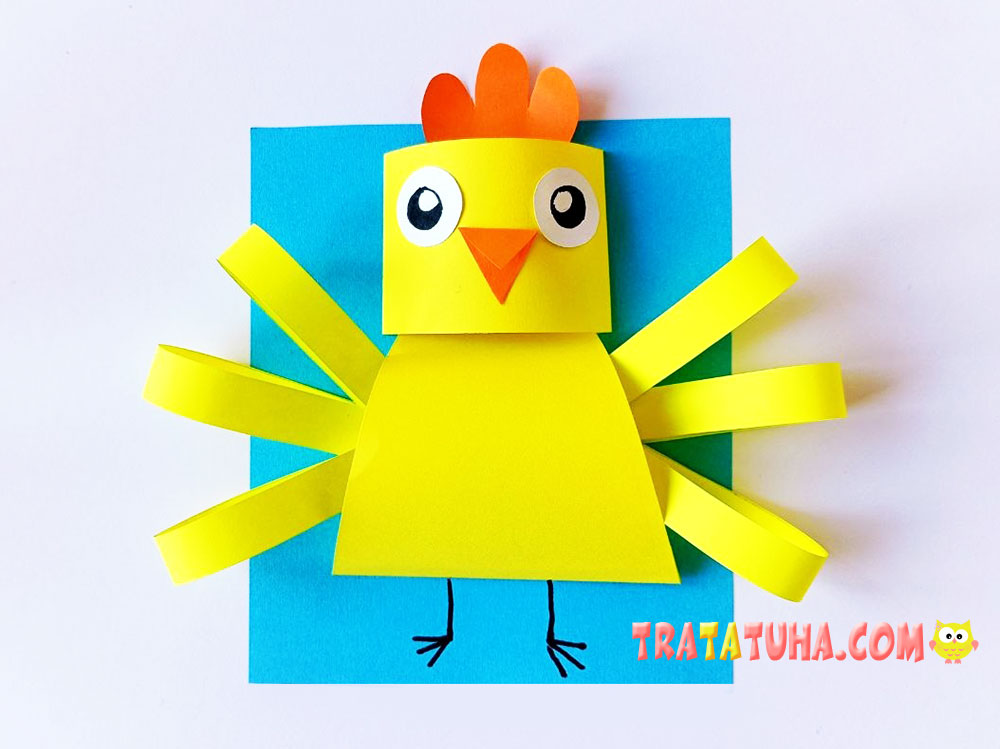 3D Chicken Paper Craft