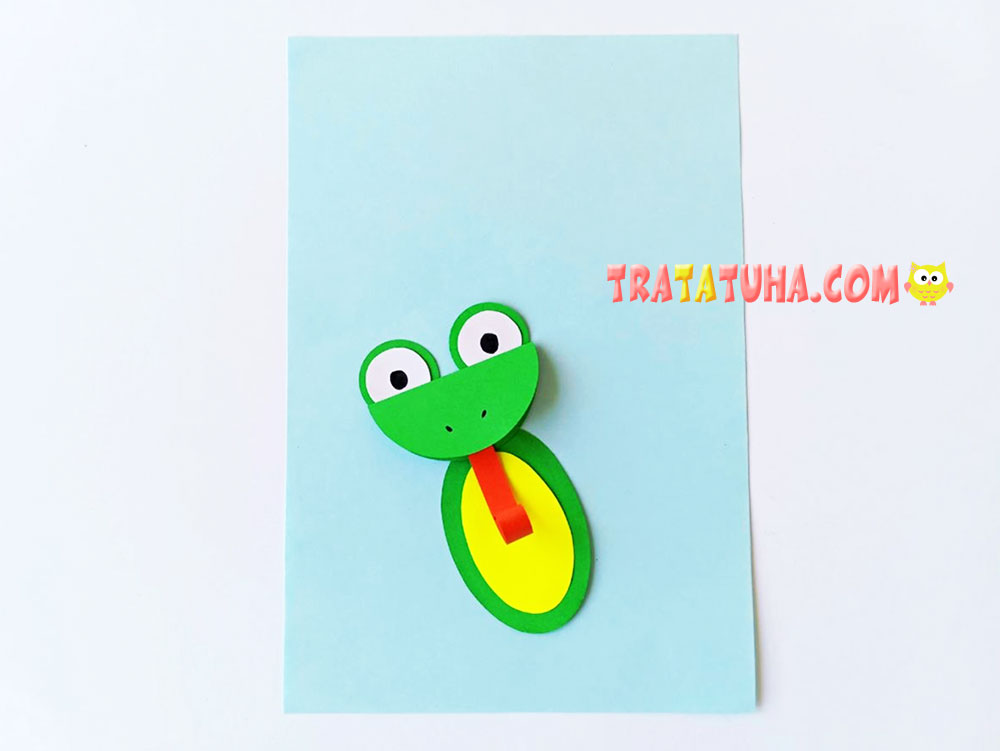 Frog with an Umbrella Craft