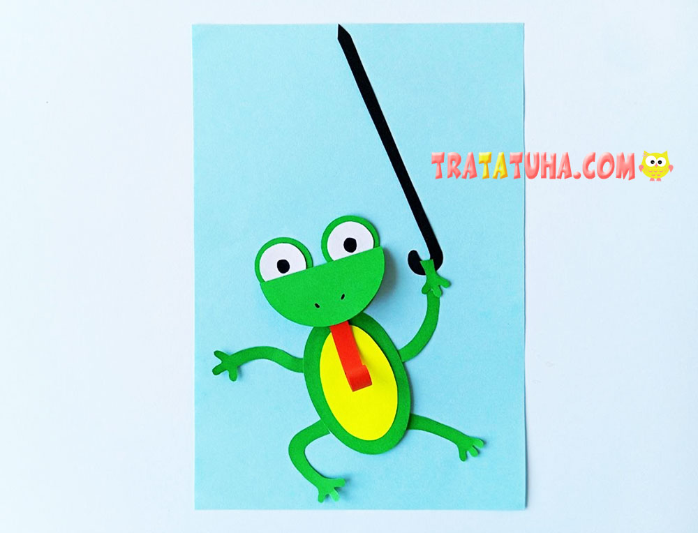 Frog with an Umbrella Craft