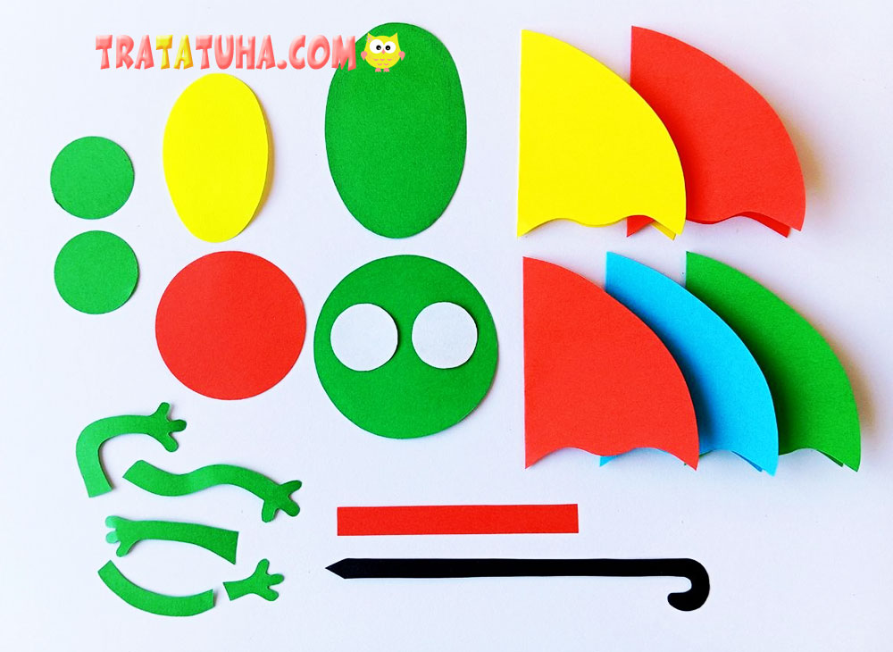 Frog with an Umbrella Craft