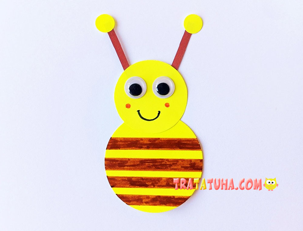 Paper Bee Bracelet Craft