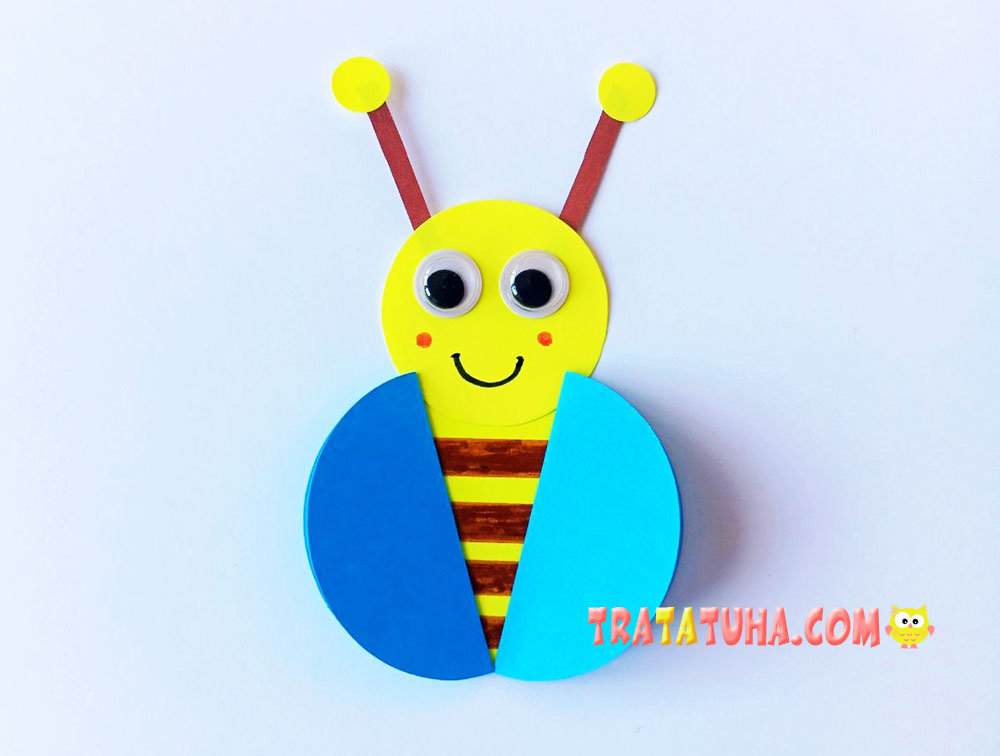 Paper Bee Bracelet Craft