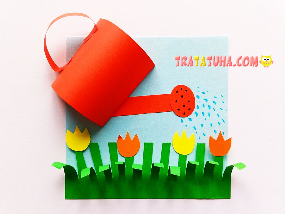 Watering Can Paper Craft