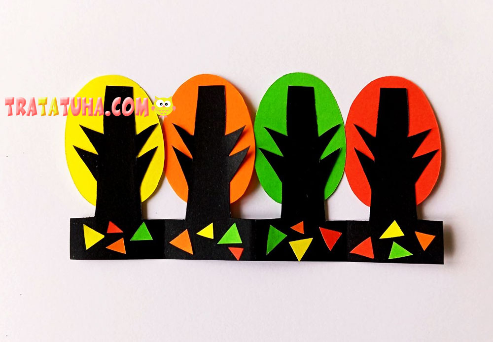 How to Make a Paper Autumn Forest